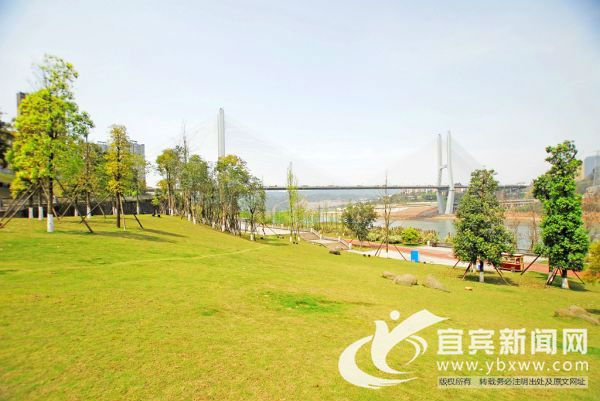 人民群众在休闲运动的同时，可享受亲水的乐趣和长江沿线的美丽风光。（宜宾新闻网 陈忆 摄）